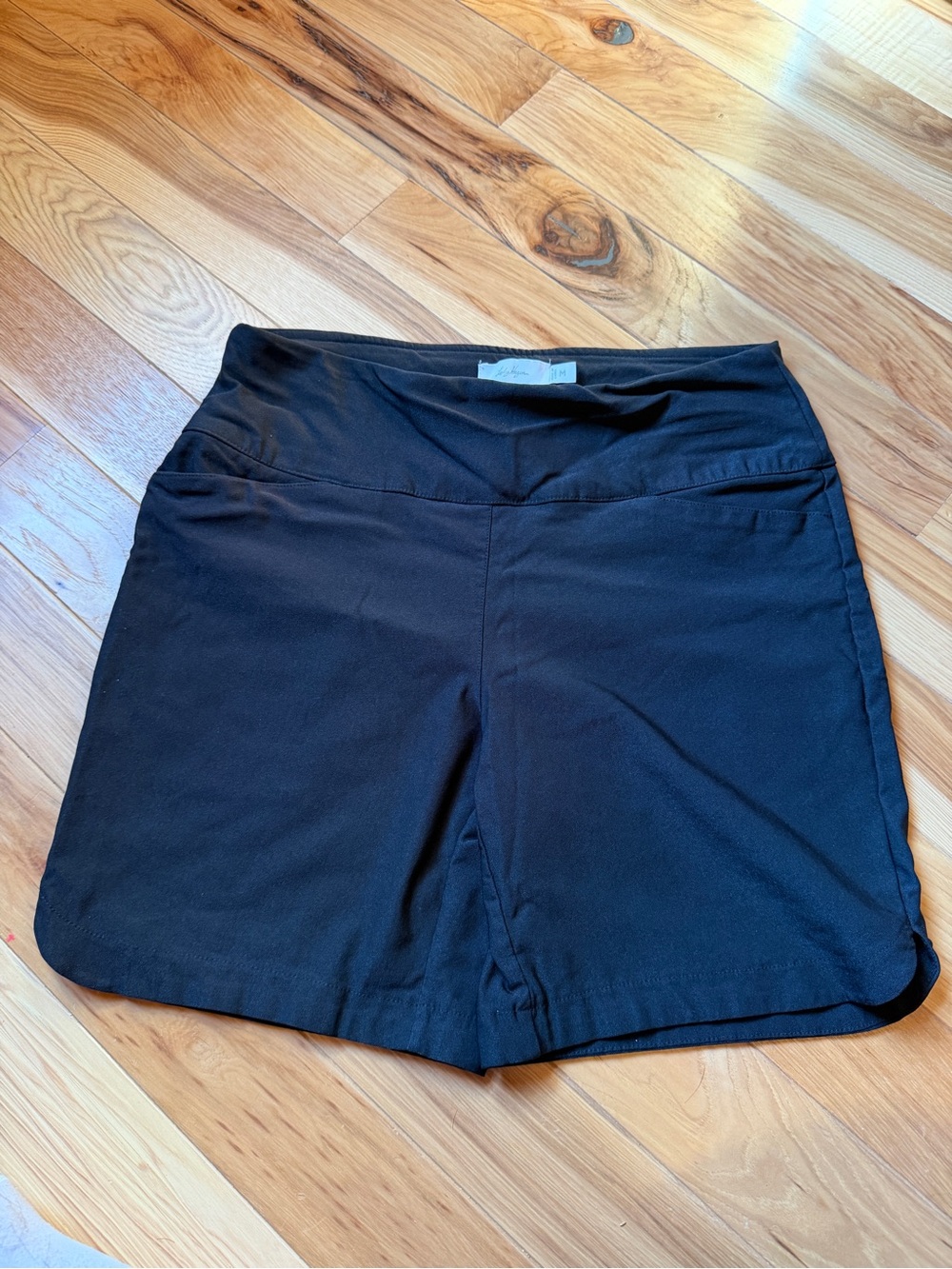 Lady Hagen Black Athletic Shorts with Wide Waistband